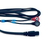 Compex Compatible Replacement Lead Wires  4 Pack  With 3 5mm Snap Connectors