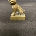 Chinese Bronze Brass Foo Dog Wax Seal Stamp Vtg