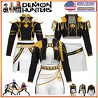 2025 Girls K-pop Demon Hunters Costume Wig Rumi Mira Zoey Cosplay Fancy Dress An