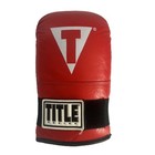 Title Boxing Leather Bag Gloves