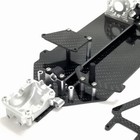 Custom Carbon Chassis With Aluminum Lower Gearbox Kit For Tamiya Tt-02b Chassis