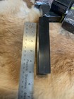 Buffalo Horn Knife Handle  Solid Polished Block  5    X 1 1 2    X 1     Natural Black