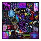 100 Neon Skateboard Stickers Bomb Vinyl Laptop Luggage Decal Sticker Lot Cool