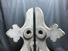 Antique Pair Large Shabby Entrance Corbels Gingerbread Fleur De Lis Vtg 1894-22b