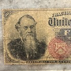 Fourth Issue Fractional Currency  50 Cents Stanton Fr-1376 Circulated Vg f
