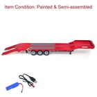 Price Slash 3axle Semi Trailer Flatbed 1502 For 1 18 Rc Tractor Truck Huina 1501