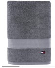 New Tommy Hilfiger Stripe Navy Red White Modern American 30x54 Cotton Bath Towel