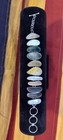      Vintage Sterling Silver 925 Polished Shell precious Stone  11  Bracelet 8 