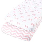  Changing Pad Covers     2 Pack     Snuggly Soft Plush Cotton Changing 2-pack Pink