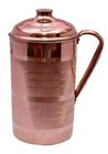 100  Pure Copper Water Jug Pitcher With Tumbler Glass Ayurveda Benefits Set Of 7