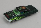 1 64  fine Works 64  Rat Fink Green W flames Chevrolet Impala  lowrider  Nib