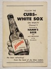 Vtg 1955 Wgn-tv Chicago Baseball Sponsors Print Ad Hamm s Beer Oklahoma Gasoline