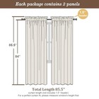  Sheer Curtains  84 Inch Long 2 Panel Set  42 w X 84 l  pack Of 2  Royal Blue
