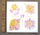 Rare Vintage 1950 s Seventeen Magazine Promotional  17  Art Tile Advertising 4 