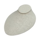 Soft Linen Covered Flat Necklace Display Chain Holder 6-1 2 X 7-1 2 X 3-1 2