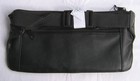 Black Genuine Leather Fanny Pack Money Belt Thin Waist Bag Travel Pouch  New