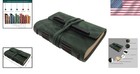 Genuine Leather Travel Journal - Vintage Style - Dark Green