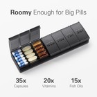 Pill Organizer Large Weekly Medicine Pill Organizers 7 Day Pills Box Case Travel