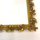 Vintage Ornate Mirror Tray Metal Floral Border