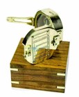 Vintage Nautical Brunton Brass Compass Stanley London Compass With Wooden Box