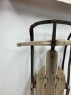 Vintage Wood Sled Metal Wooden Wall Art Decor Rustic Christmas Runner Sleigh Old