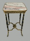 Antique French Louis Xvi Style Ormolu Mounted Marble Top Side Table  Early 20c 
