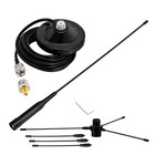 Vehicle Mobile Ham Radio Antenna With Ground Planes Dual Band Vhf Uhf 136-174mhz