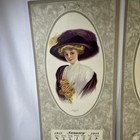 1913 Antique Ephemera Portrait Calendar Samples -college Girl   Fair Visitor