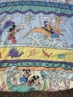Vintage Disney Stone Age Mickey Minnie Dinosaur Twin Flat Fitted Sheet