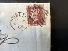 Gb Qv 1864 Sg43 1d Penny Red Plate 95 Cover Dublin Diamond 186 Duplex