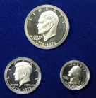 1776-1976-s U s  Mint Bicentennial Silver Proof 3-coin Set - Ogp