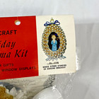 Fibre Craft Angel Panorama Sequin Bead Pins Christmas Ornament Kit 4106 Vintage
