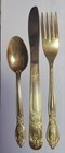 Vtg Flatware 40 Piece 24k Gold Plate Wood Case International Stainless Elegant 