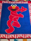 Sesame Street Tickle Me Elmo Blanket 1990s Fleece Throw  Haha By Owen