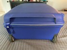 Vintage Blue Samsonite 32  Wheeled Hardshell Rolling Suitcase  Mint