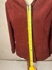 Notations Petite Women   s Blazer Pl Burgundy 3 Button Stretch Polyester Career 