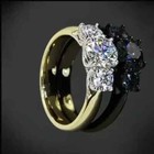 Bridal Set Moissanite 2 50 Ct Round Cut Engagement Ring Solid 14k White Gold