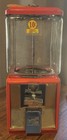 Vintage Glass Northwestern Model 60 Gumball Candy Vending Machine 10 Cent  dime 