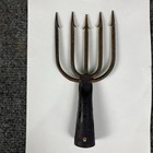 Antique 5 Tine Fish Eel Frog Spear Head Hand Forged Sishing Tool Fork Gig Tool