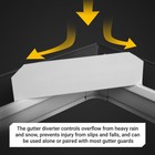 Extreme Xl Rain Gutter Diverter  Left Flow Rain Diverter For Gutters And Gutt   