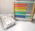 Learning Toy Lot Including Counting Toy -abacus Module   Puzzle Cards 