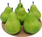 D-seven 6pcs Fake Pear Artificial Fruit Faux Pears For Home Shop Supermarket Pro