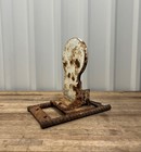 Vintage Metal Shooting Gallery Target With Spring Back Action
