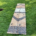 Large Vintage Tapa Bark Cloth Panel Polynesian   13  X 3  Total   2-piece