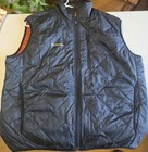 Simms Men s Insulated Full Zip Quilted Fishing Vest Black orange Xl