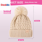 Baby Beanie Hats With 2-pack warm Winter Hats For Boys And Girls infant Fleece L
