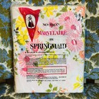 Vintage 60s  Bright Bold Floral Double Flat Sheet Springmaid Marvelaire Eclectic