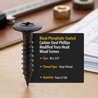 Bcp Fasteners  8 X 3 4  Black Modified Truss Head Wood Screws  100 Pack
