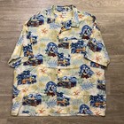 Vintage Walt Disney World Mickey Mouse Surfing Beach Camp Collar Shirt Size Xxl