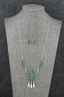 Turquoise   Sterling Silver Necklace Set - Evonne Hustito